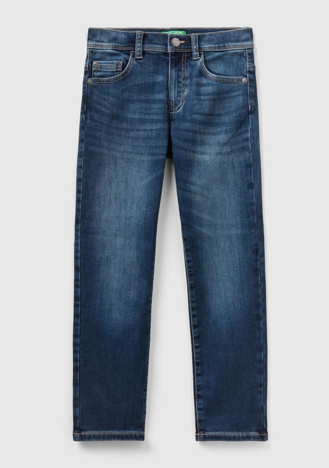  Erkek Çocuk Koyu Denim Denim Pantolon