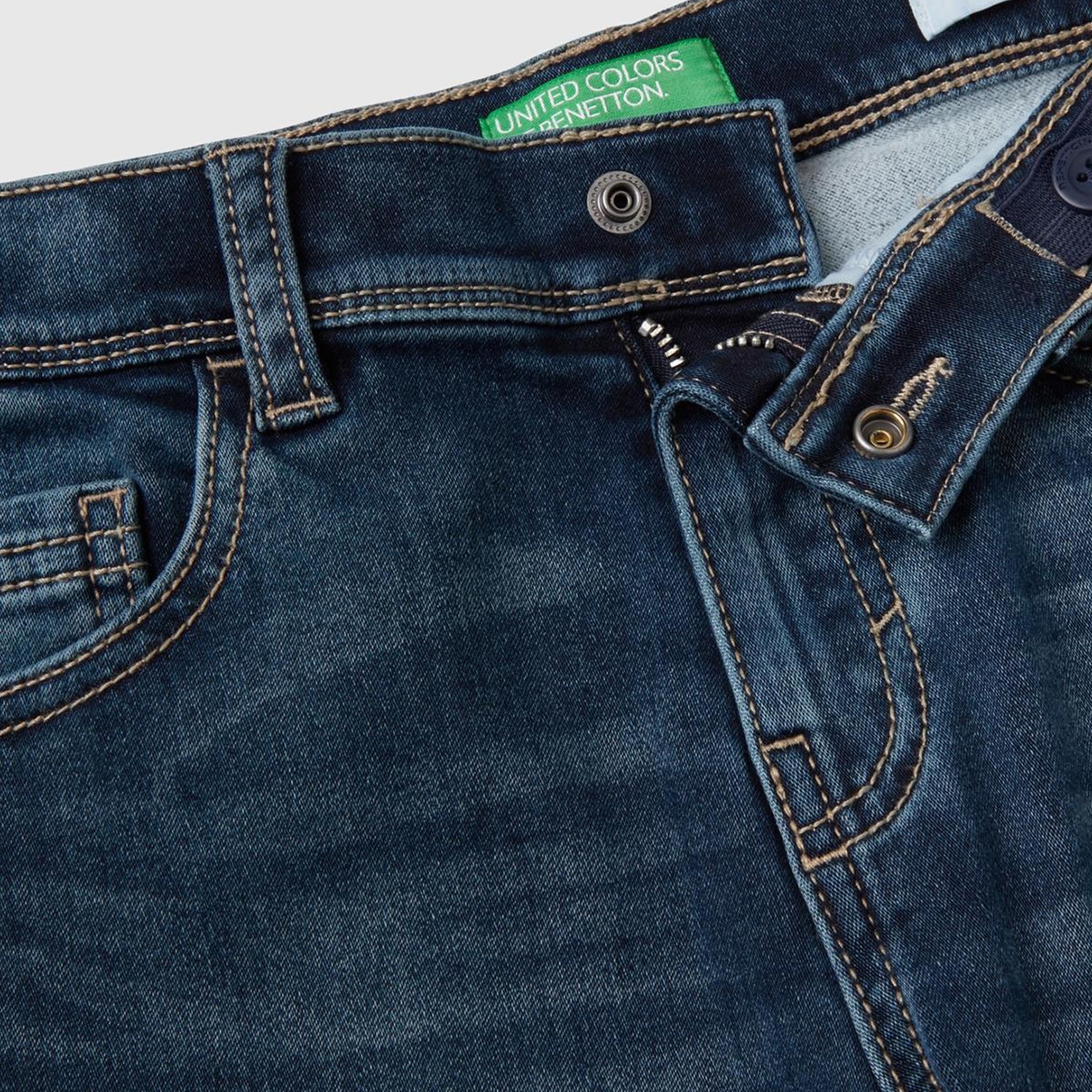 Erkek Çocuk Koyu Denim Denim Pantolon