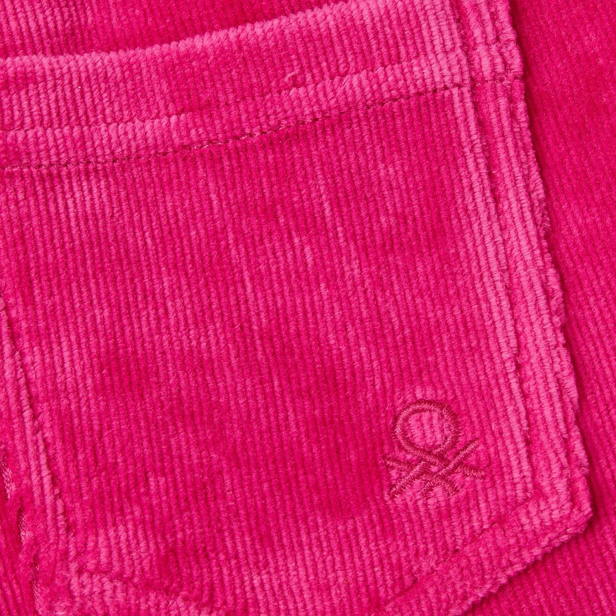 Kız Çocuk Fuşya Kadife Jegging