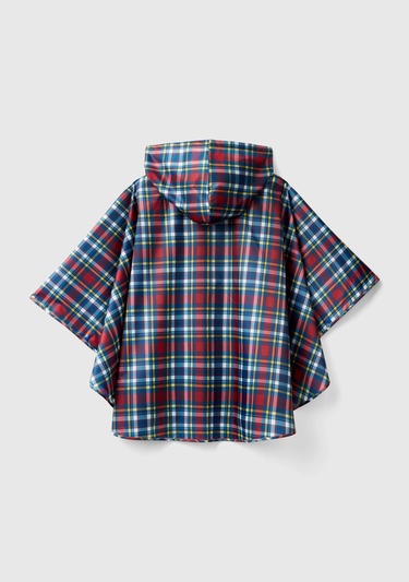  Erkek Çocuk Mavi Mix Panço Yağmurluk