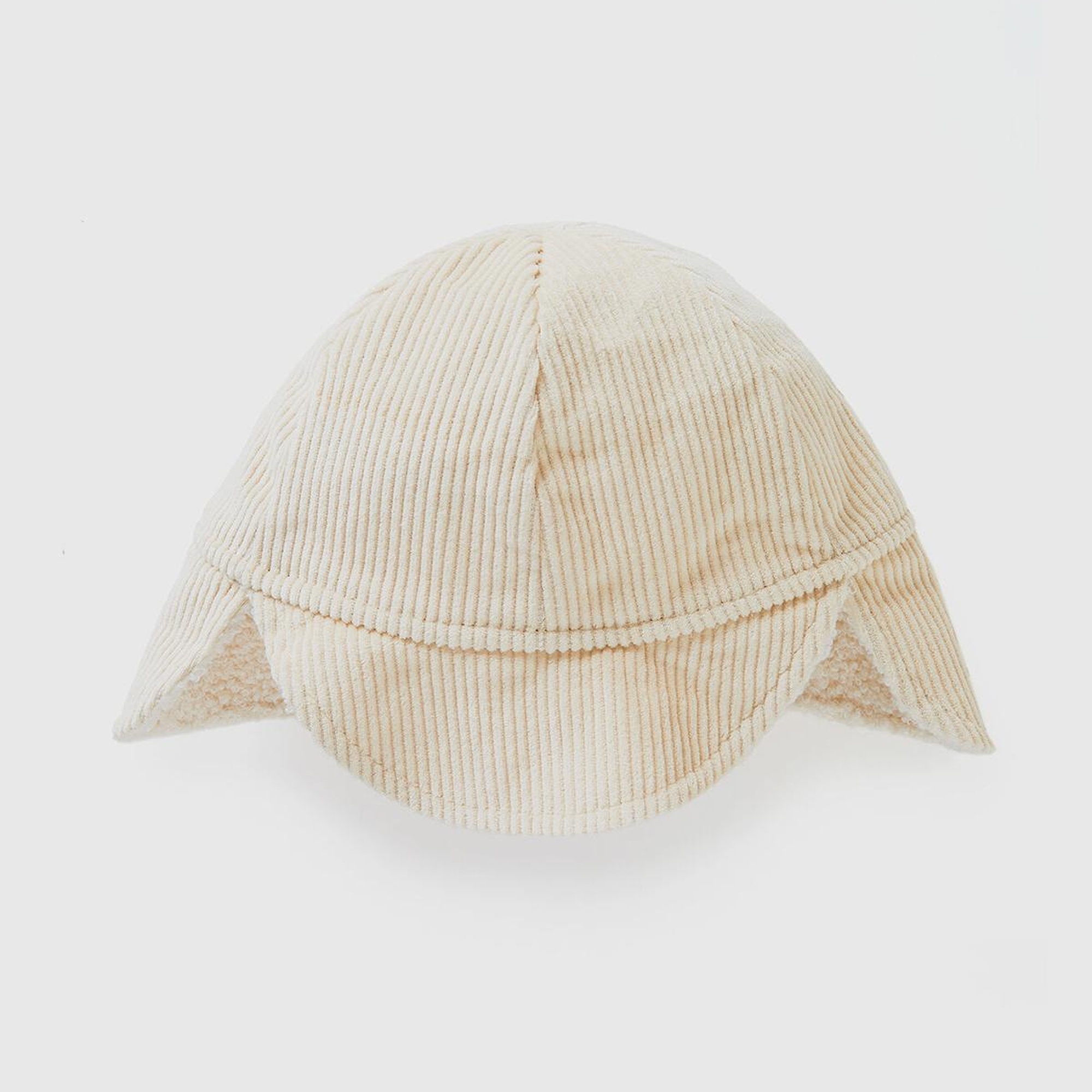 Erkek Çocuk Toz Pembe Logo Detaylı İçi Sentetik Kürklü Kulaklı Kadife Şapka