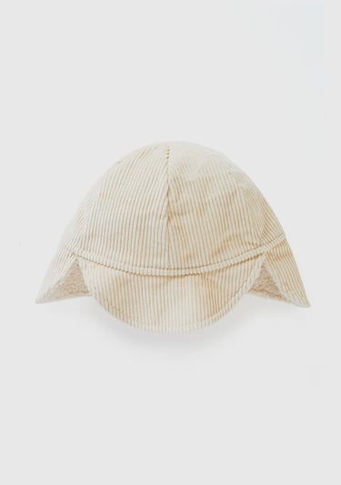  Erkek Çocuk Toz Pembe Logo Detaylı İçi Sentetik Kürklü Kulaklı Kadife Şapka