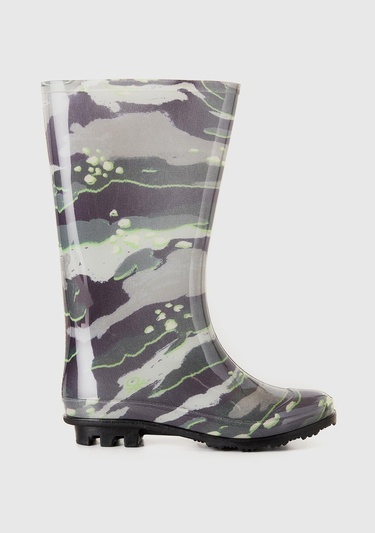  Unisex Kamuflaj Yağmur Çizmesi