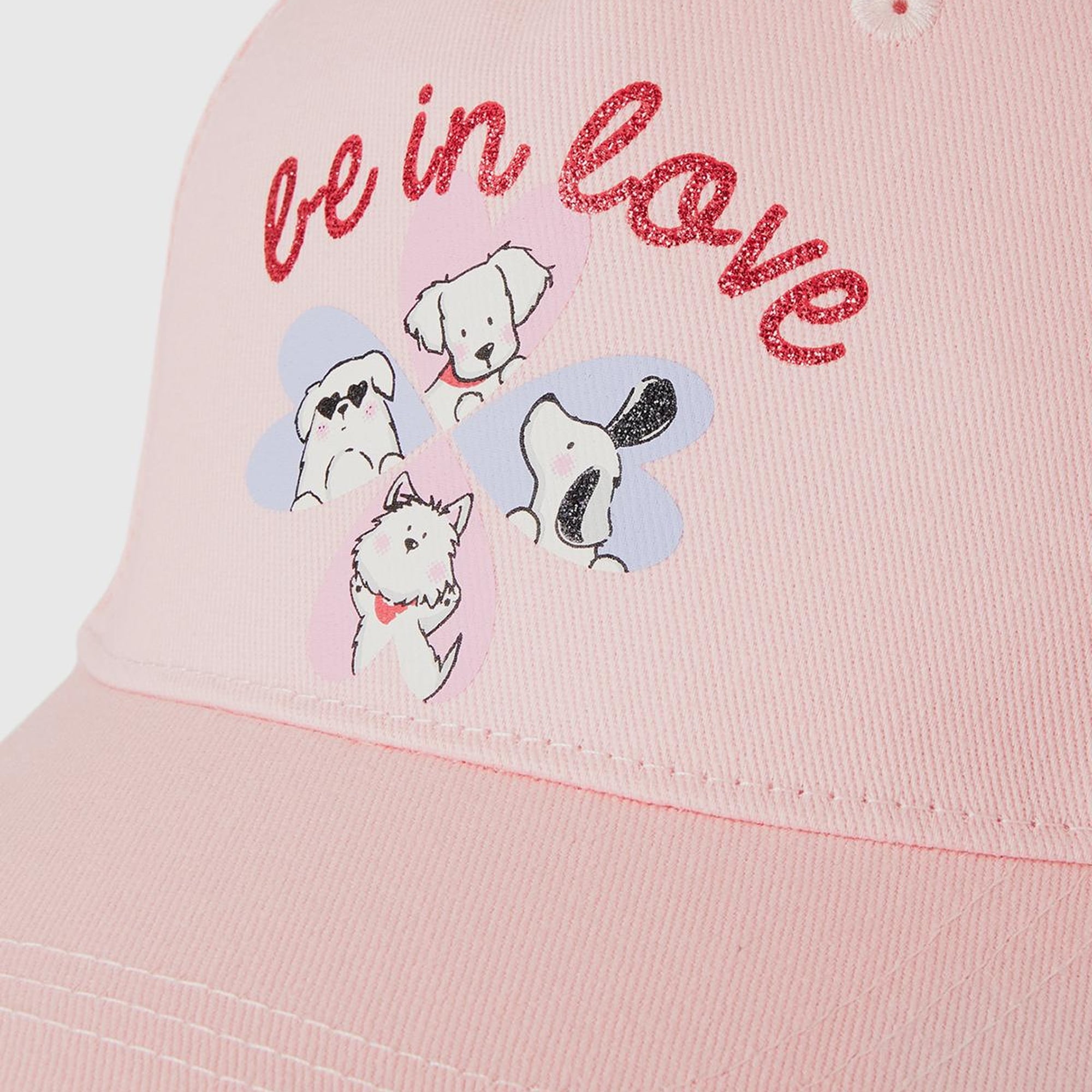Erkek Çocuk Açık Pembe Slogan Baskılı Kep Şapka