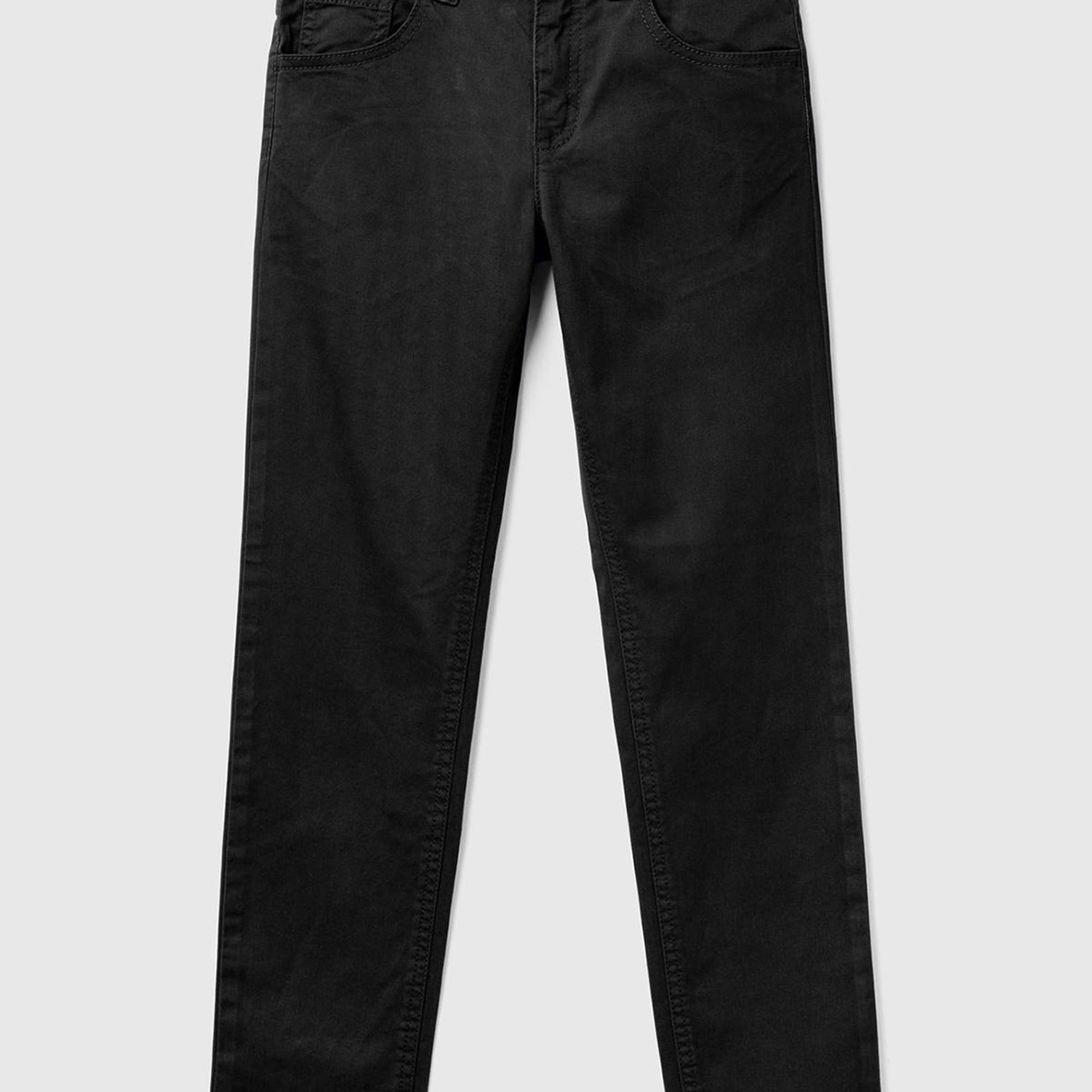 Erkek Çocuk Siyah 5 Cepli Gabardin Pantolon