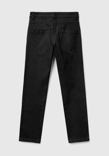  Erkek Çocuk Siyah 5 Cepli Gabardin Pantolon