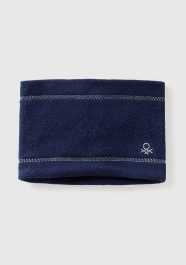  Erkek Çocuk Lacivert Logo İşlemeli Polar Boyunluk