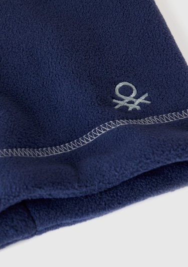  Erkek Çocuk Lacivert Logo İşlemeli Polar Boyunluk