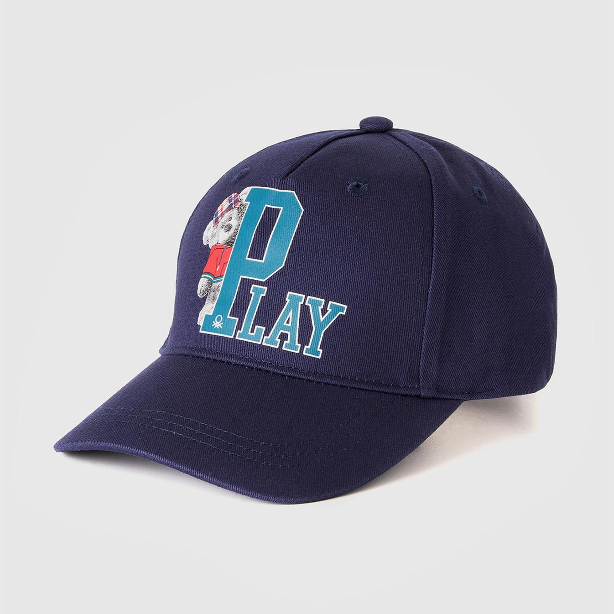 Erkek Çocuk Lacivert Slogan Baskılı Kep Şapka