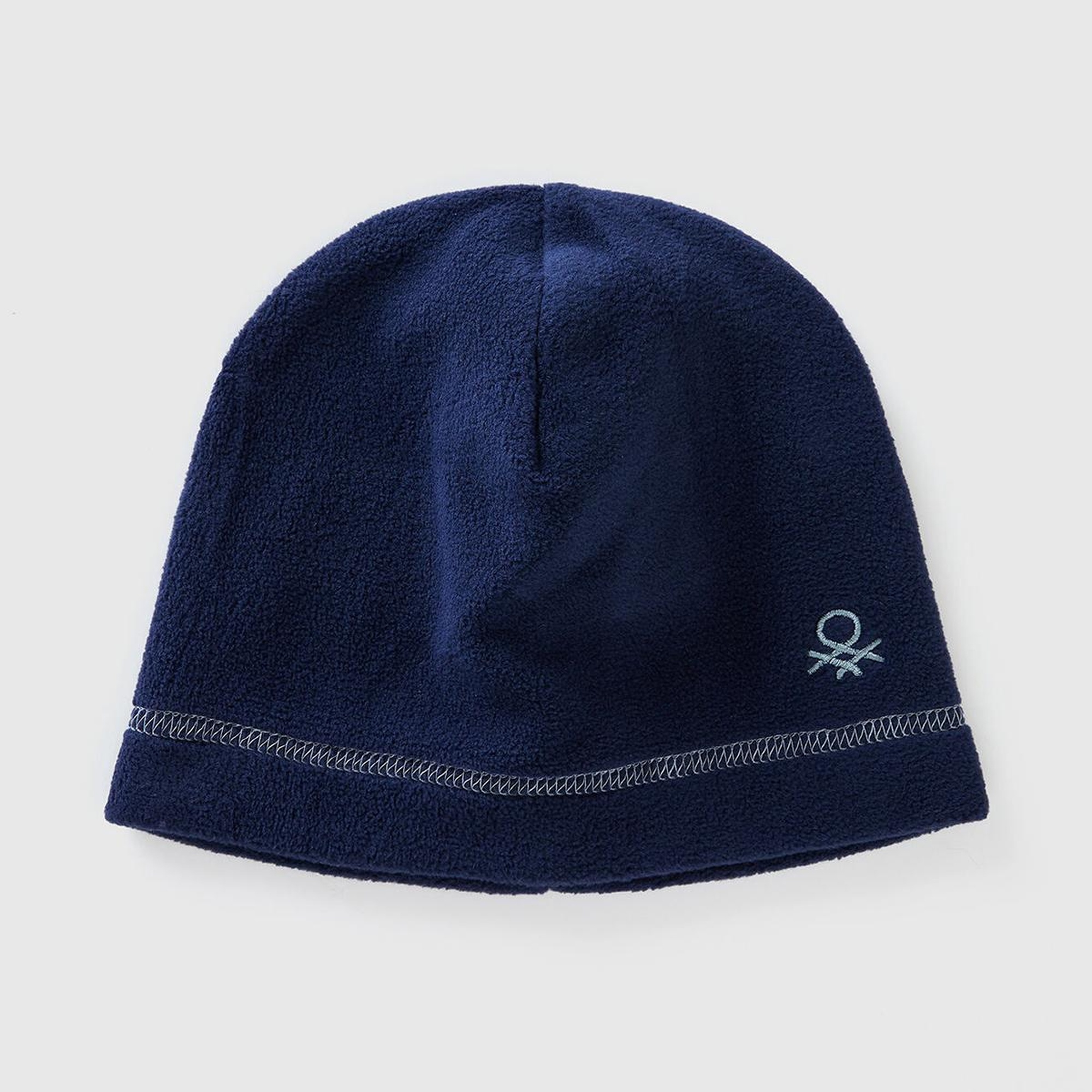 Erkek Çocuk Lacivert Logo İşlemeli Yuvarlak Polar Bere