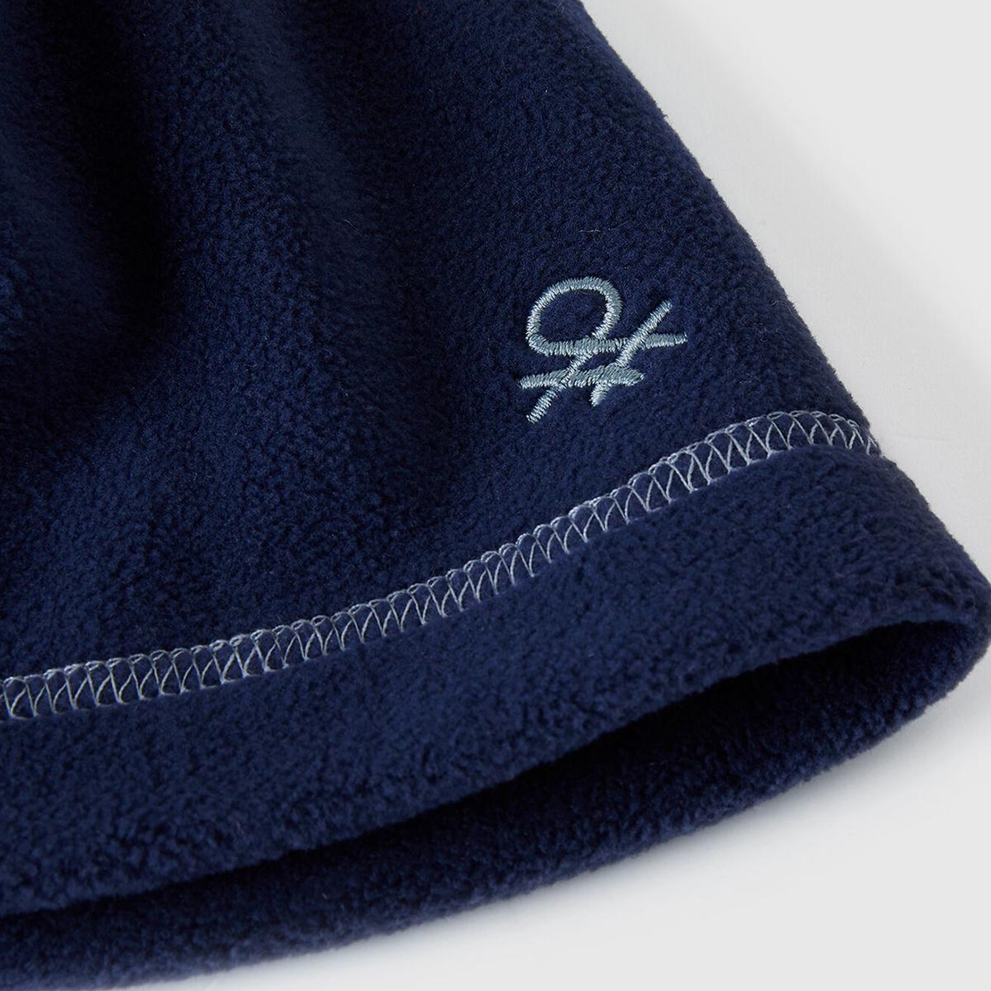 Erkek Çocuk Lacivert Logo İşlemeli Yuvarlak Polar Bere