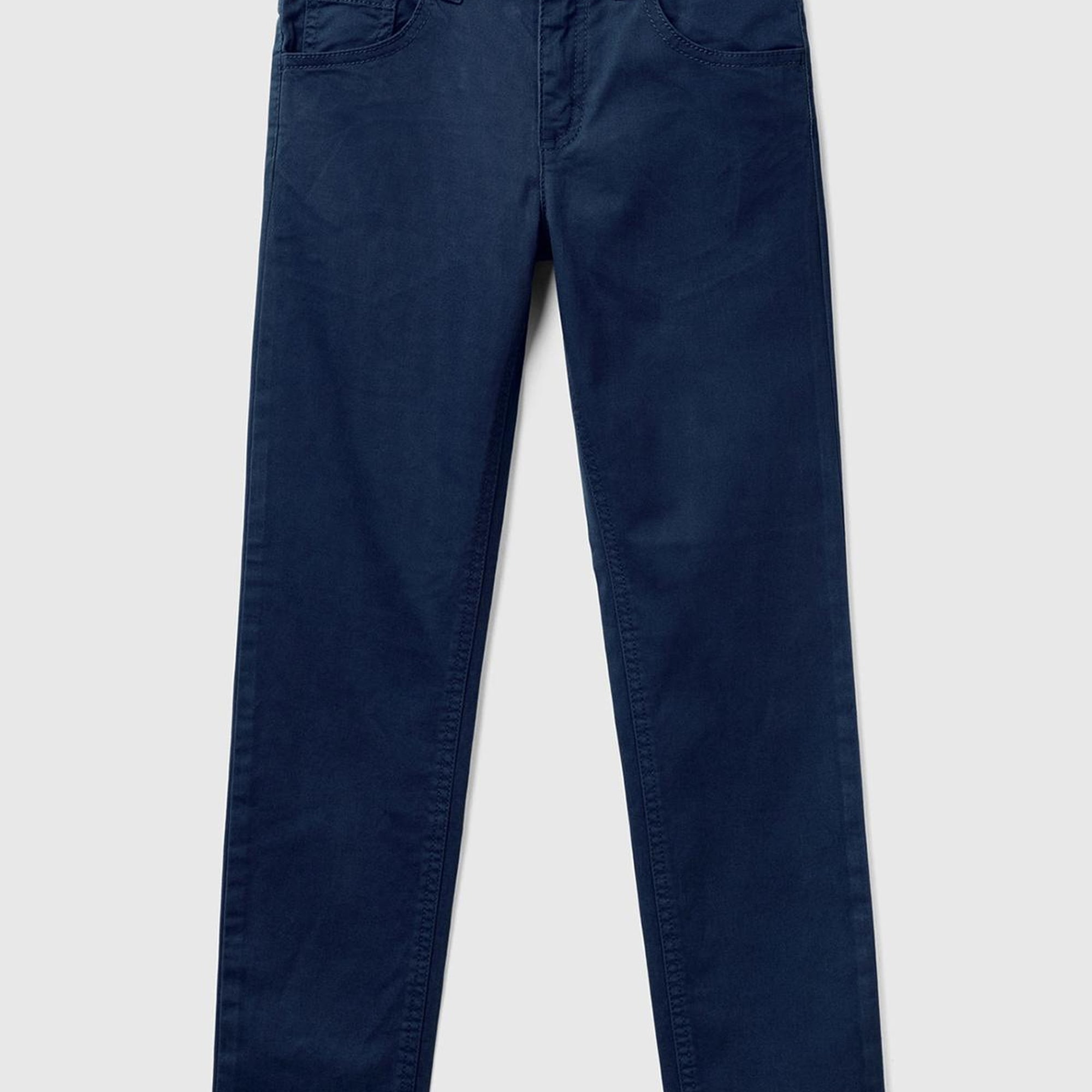 Erkek Çocuk Lacivert 5 Cepli Gabardin Pantolon