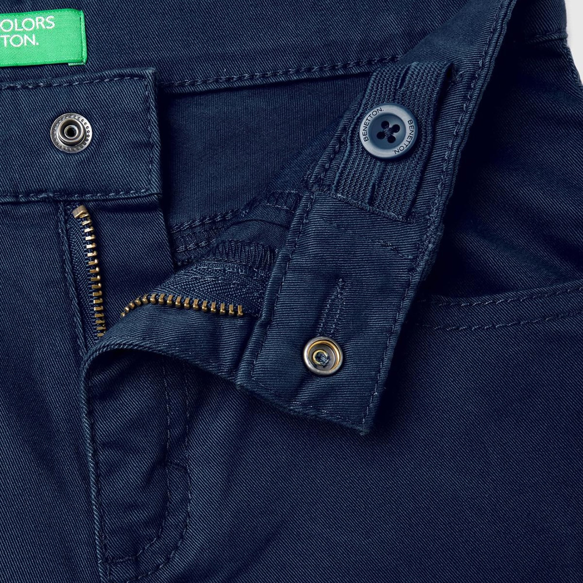 Erkek Çocuk Lacivert 5 Cepli Gabardin Pantolon