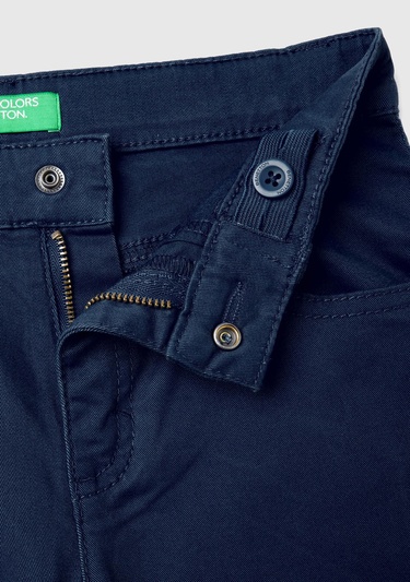  Erkek Çocuk Lacivert 5 Cepli Gabardin Pantolon