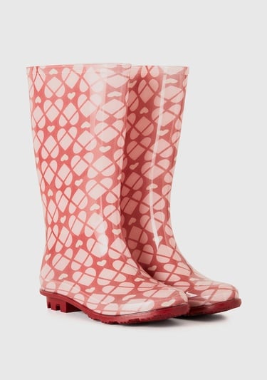  Unisex Pembe Mix Yağmur Çizmesi