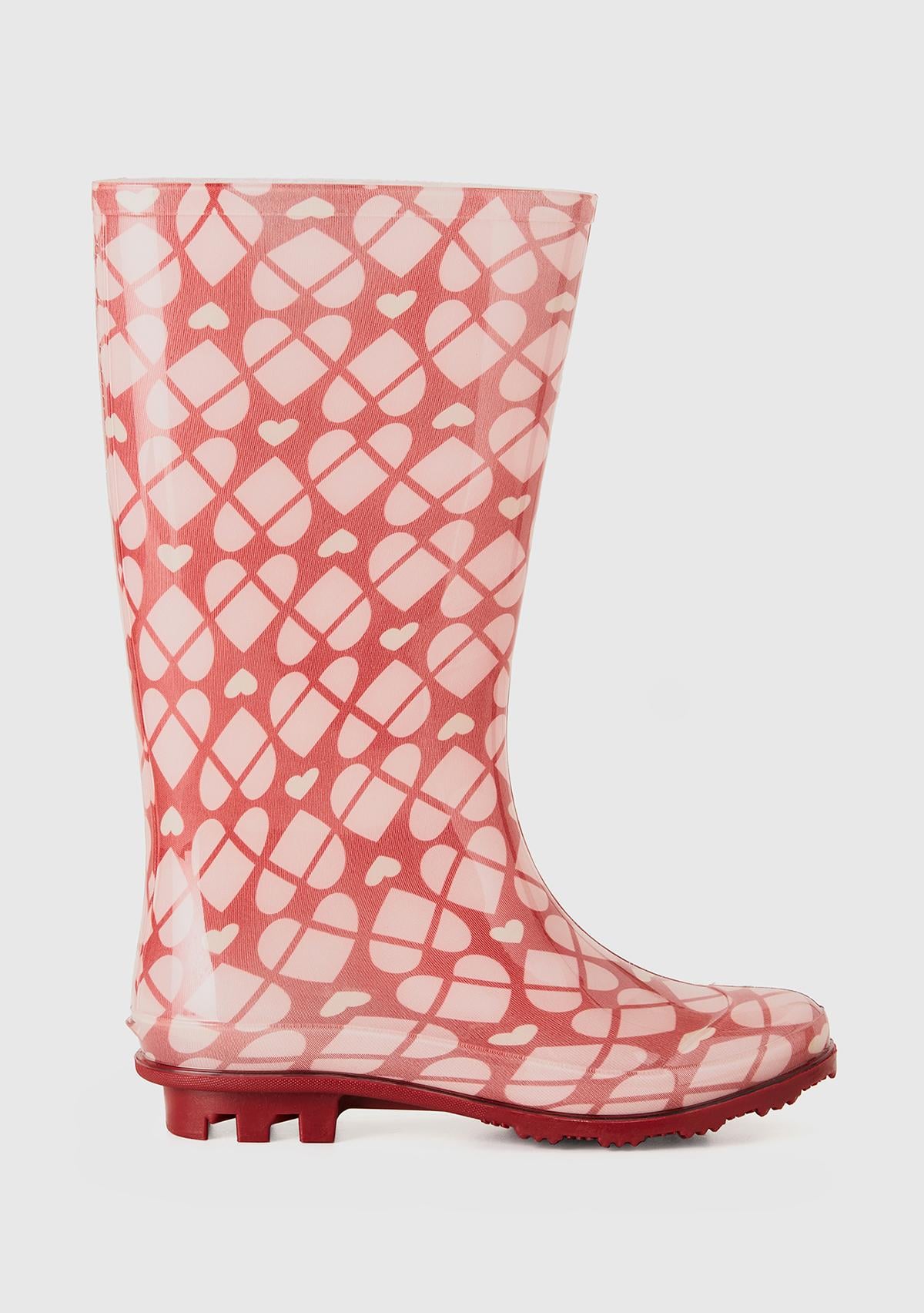  Unisex Pembe Mix Yağmur Çizmesi