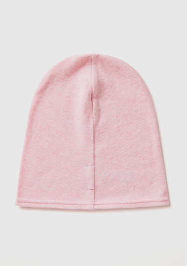  Erkek Çocuk Açık Pembe Logo İşlemeli İnce Bere