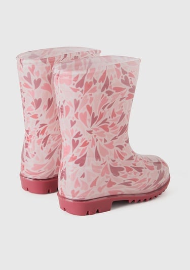  Erkek Çocuk Pembe Mix Yağmur Çizmesi