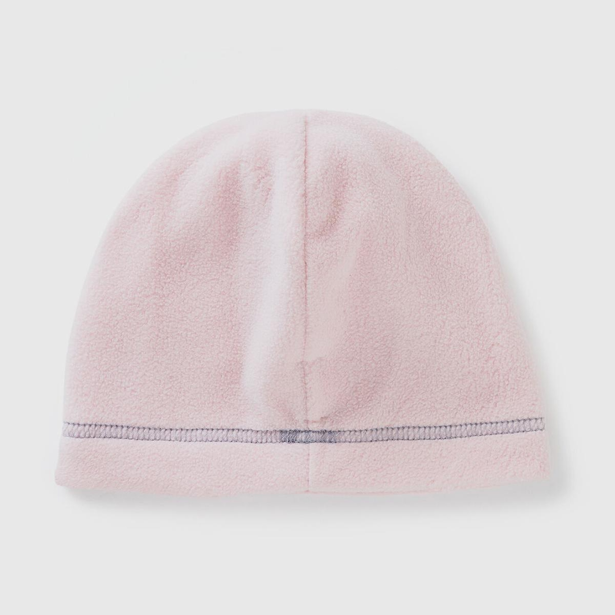 Erkek Çocuk Toz Pembe Logo İşlemeli Yuvarlak Polar Bere