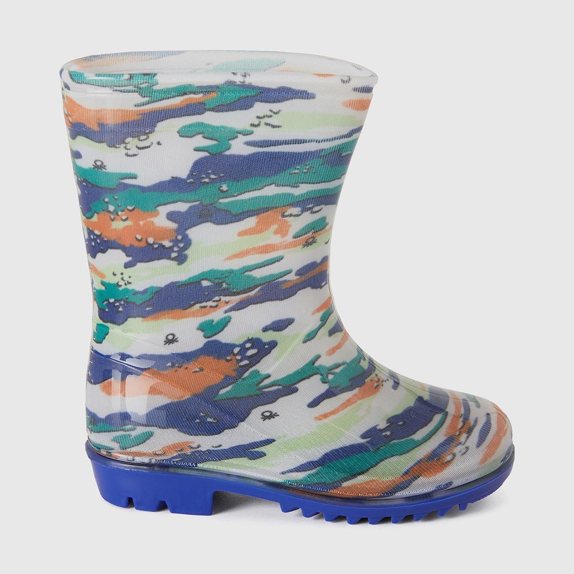Erkek Çocuk Renkli Kamuflaj Yağmur Çizmesi