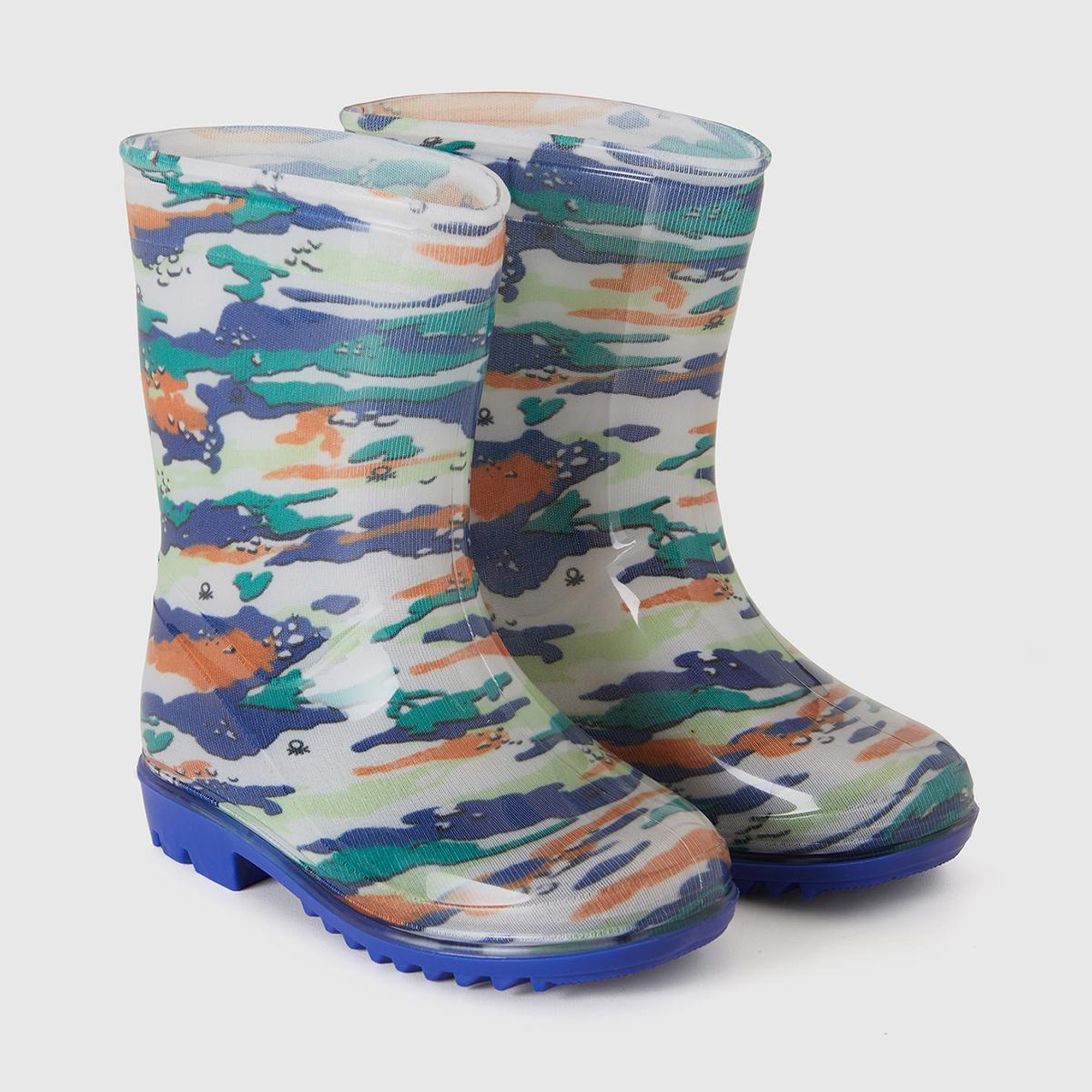 Erkek Çocuk Renkli Kamuflaj Yağmur Çizmesi