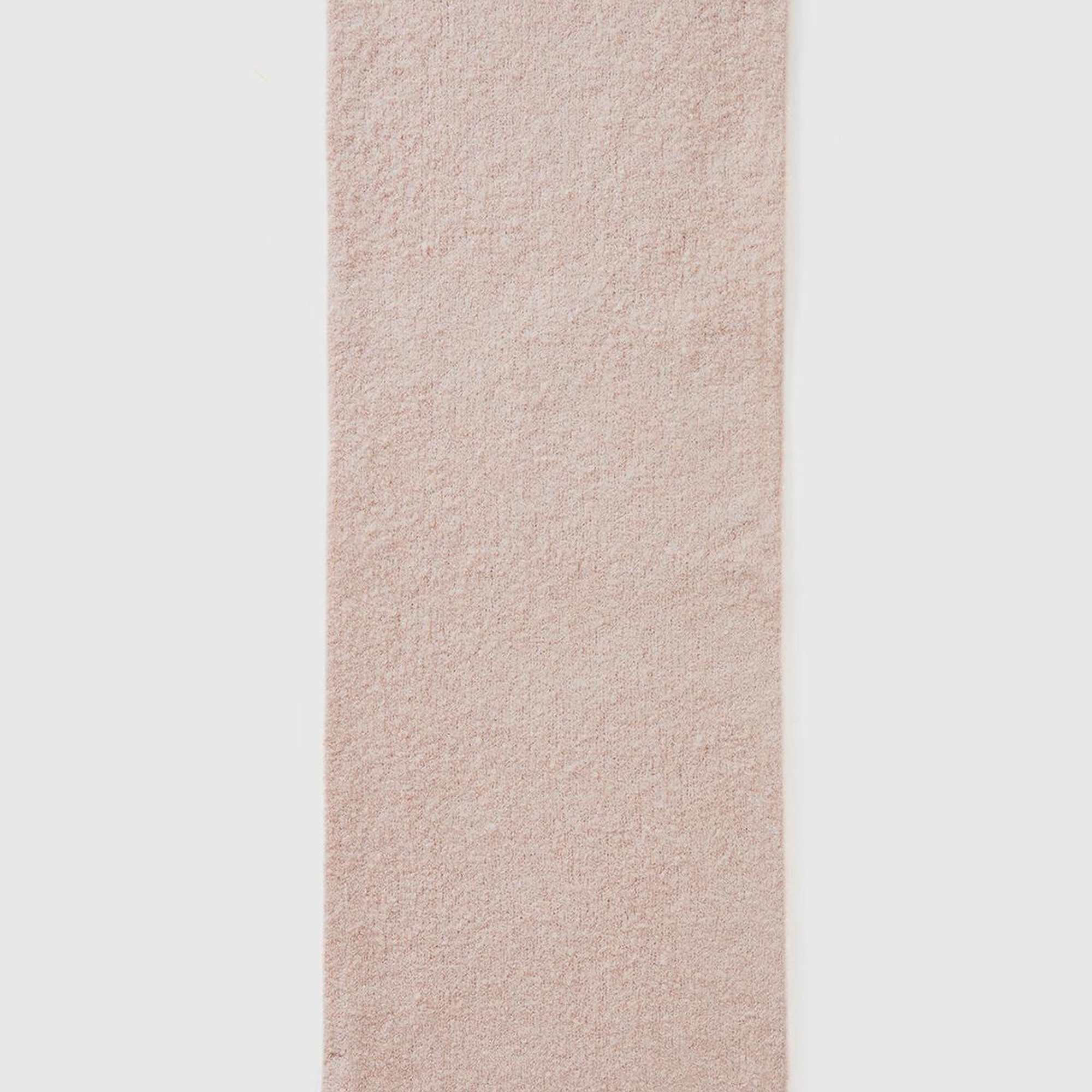 Kız Çocuk Toz Pembe Metal Logolu Melanj Görünümlü Atkı