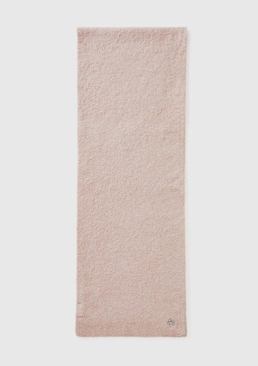  Kız Çocuk Toz Pembe Metal Logolu Melanj Görünümlü Atkı