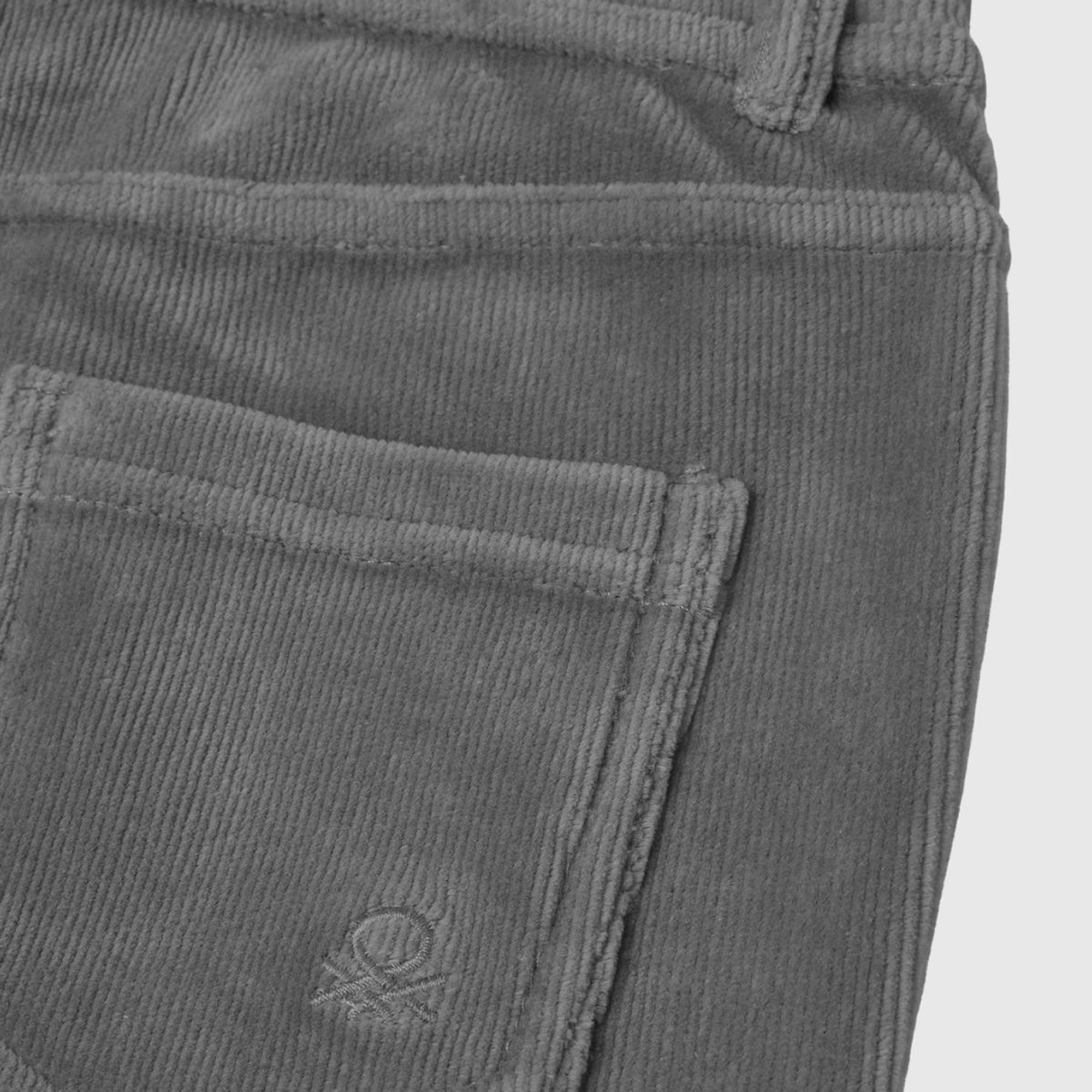 Kız Çocuk Antrasit Kadife Jegging