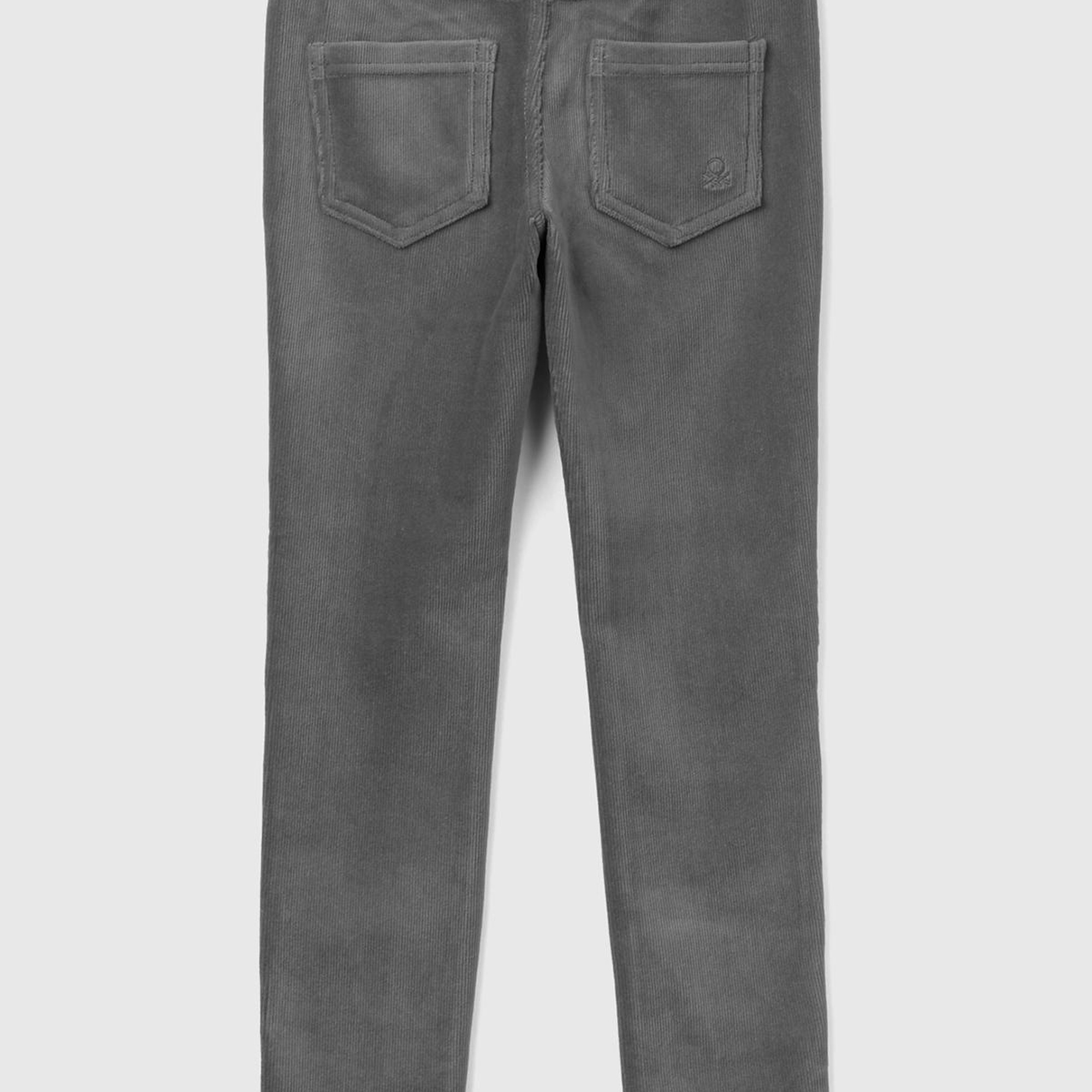 Kız Çocuk Antrasit Kadife Jegging