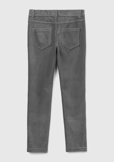  Kız Çocuk Antrasit Kadife Jegging