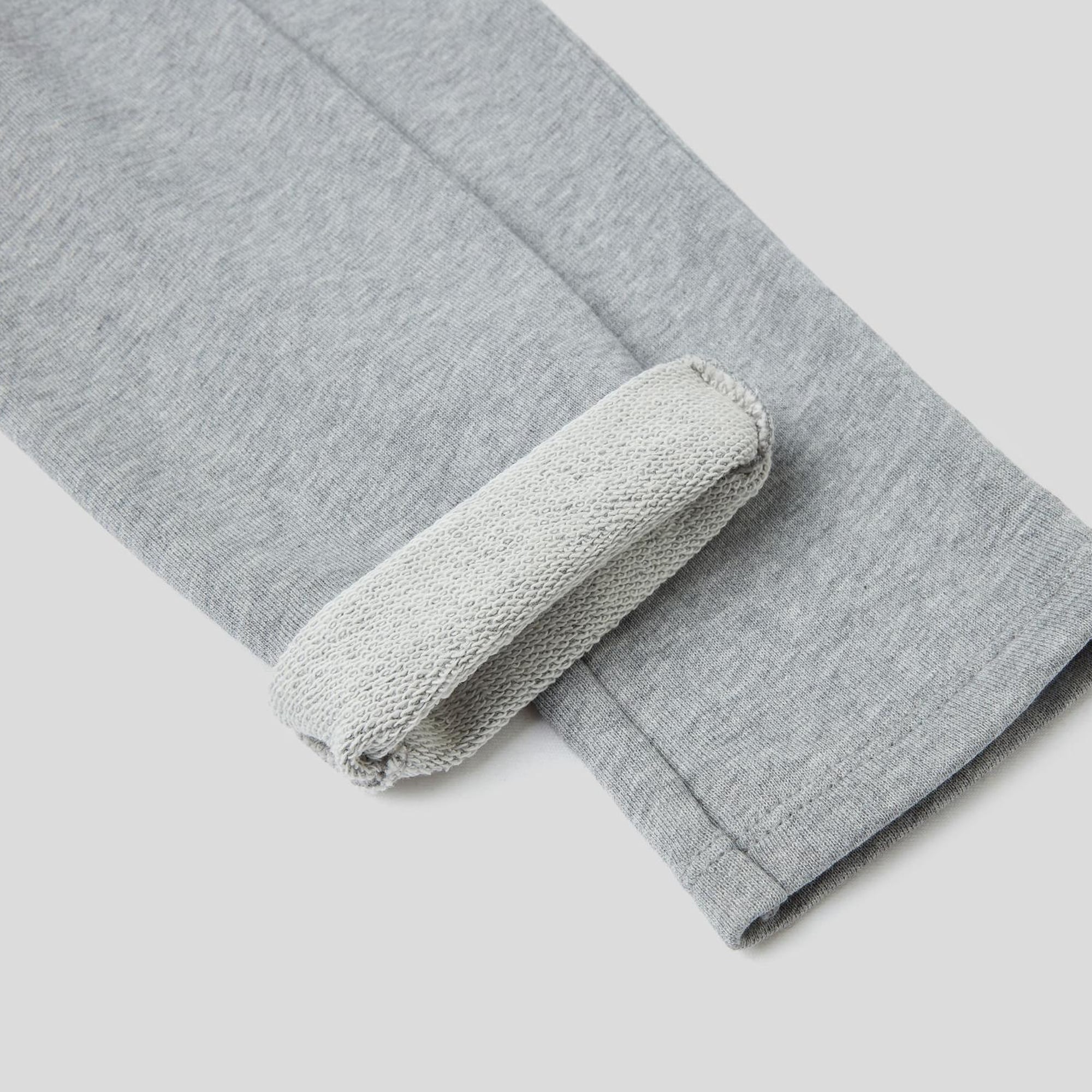 Kız Çocuk Gri Melanj Logo İşlemeli Eşofman Altı