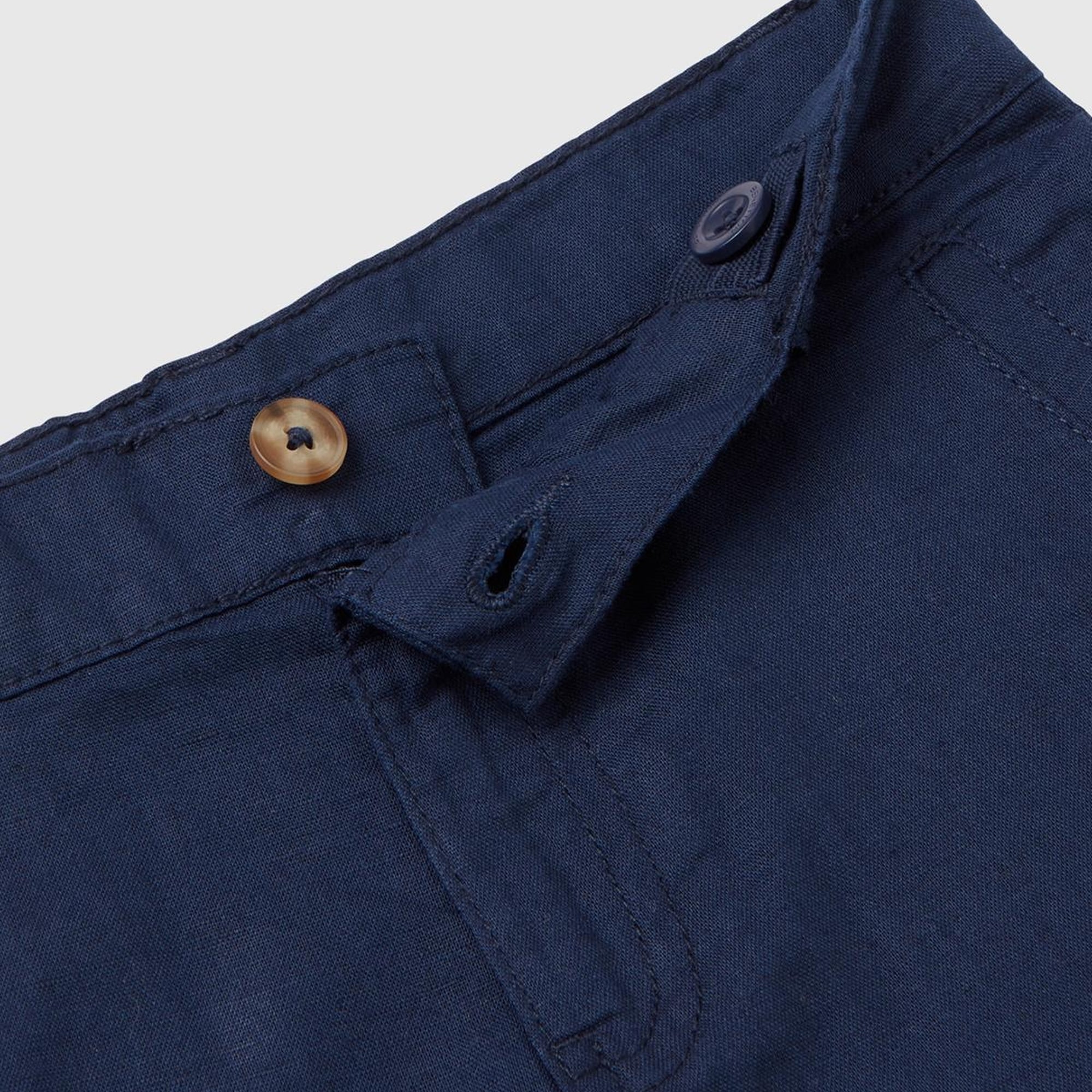 Erkek Çocuk Lacivert 2 Cepli Kısa Bermuda Şort