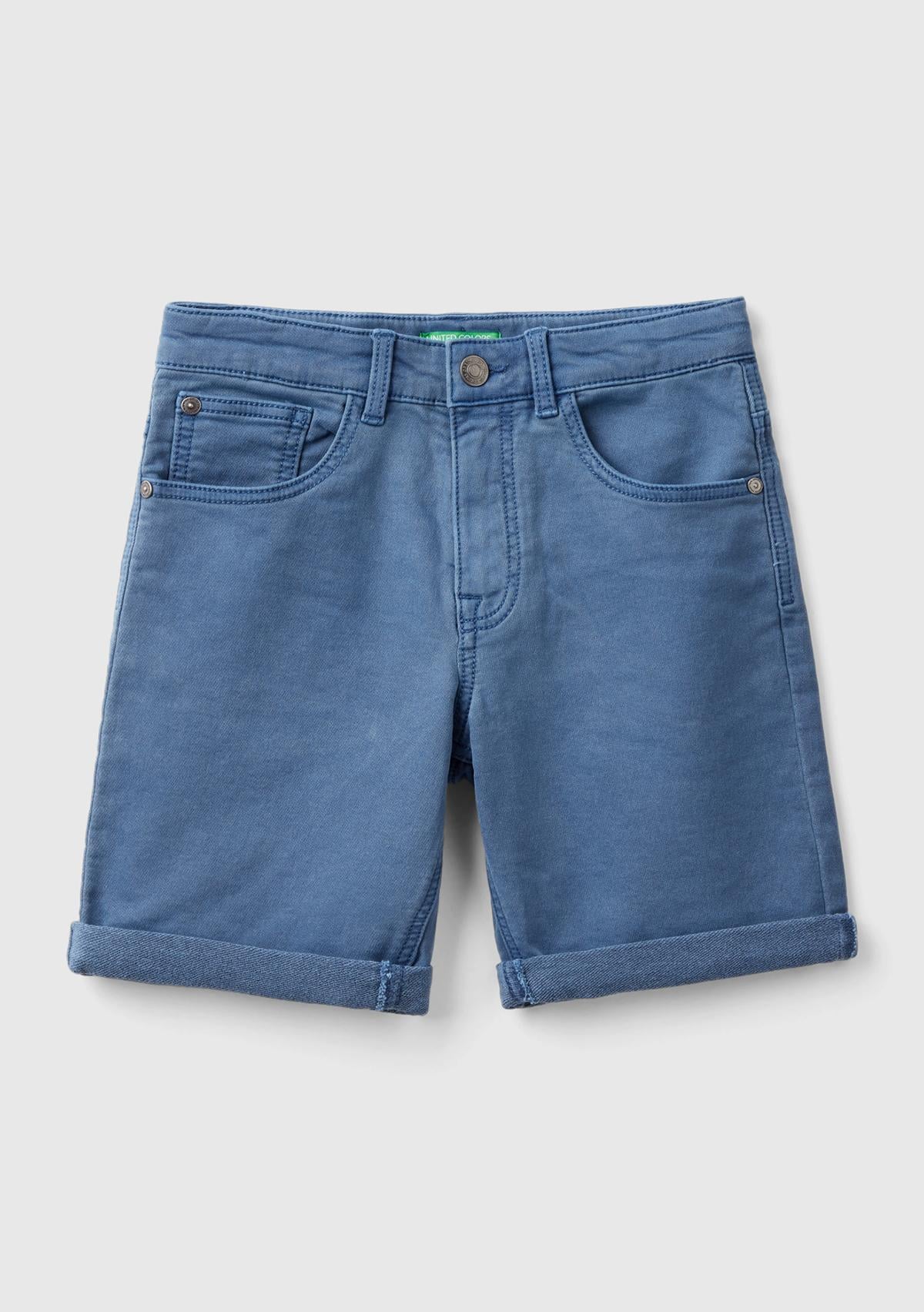  Erkek Çocuk Koyu Mavi Bermuda Şort