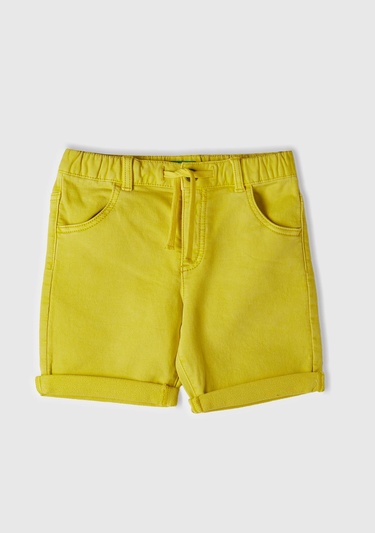  Erkek Çocuk Neon Sarı Bermuda Şort