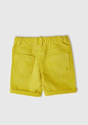  Erkek Çocuk Neon Sarı Bermuda Şort