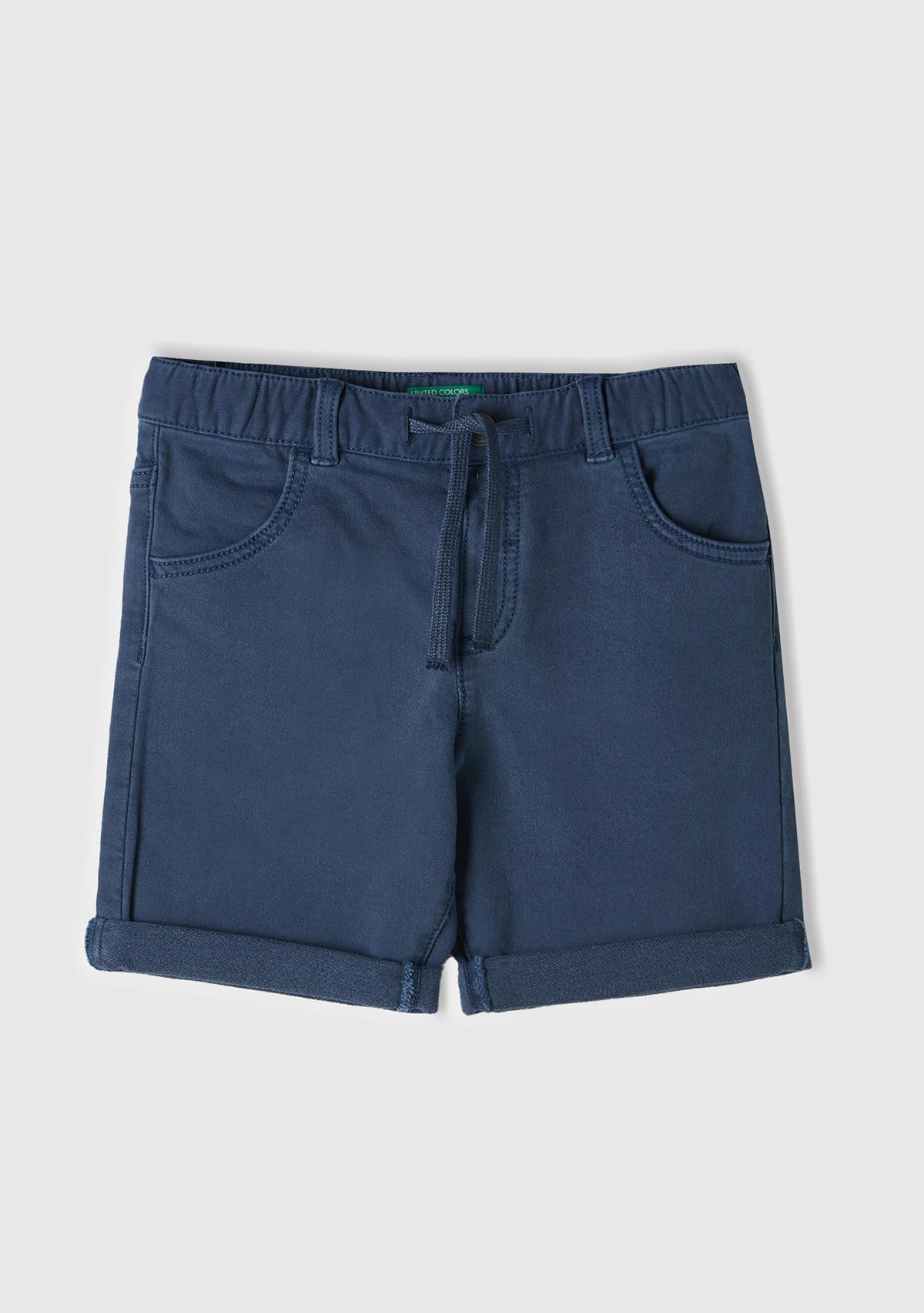  Erkek Çocuk Koyu Mavi Bermuda Şort