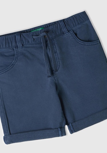  Erkek Çocuk Koyu Mavi Bermuda Şort