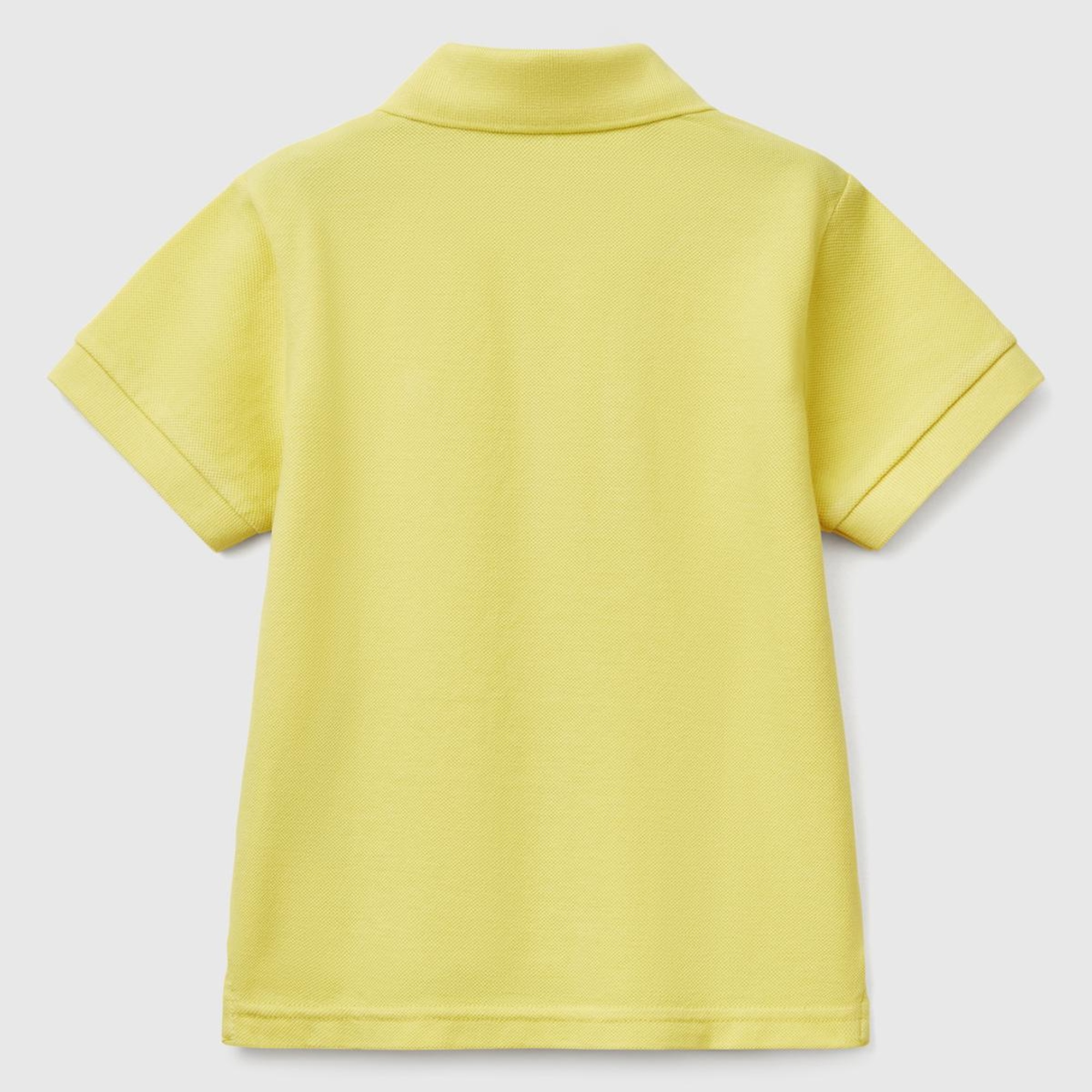 Erkek Çocuk Sarı Logolu Pike Polo T-Shirt