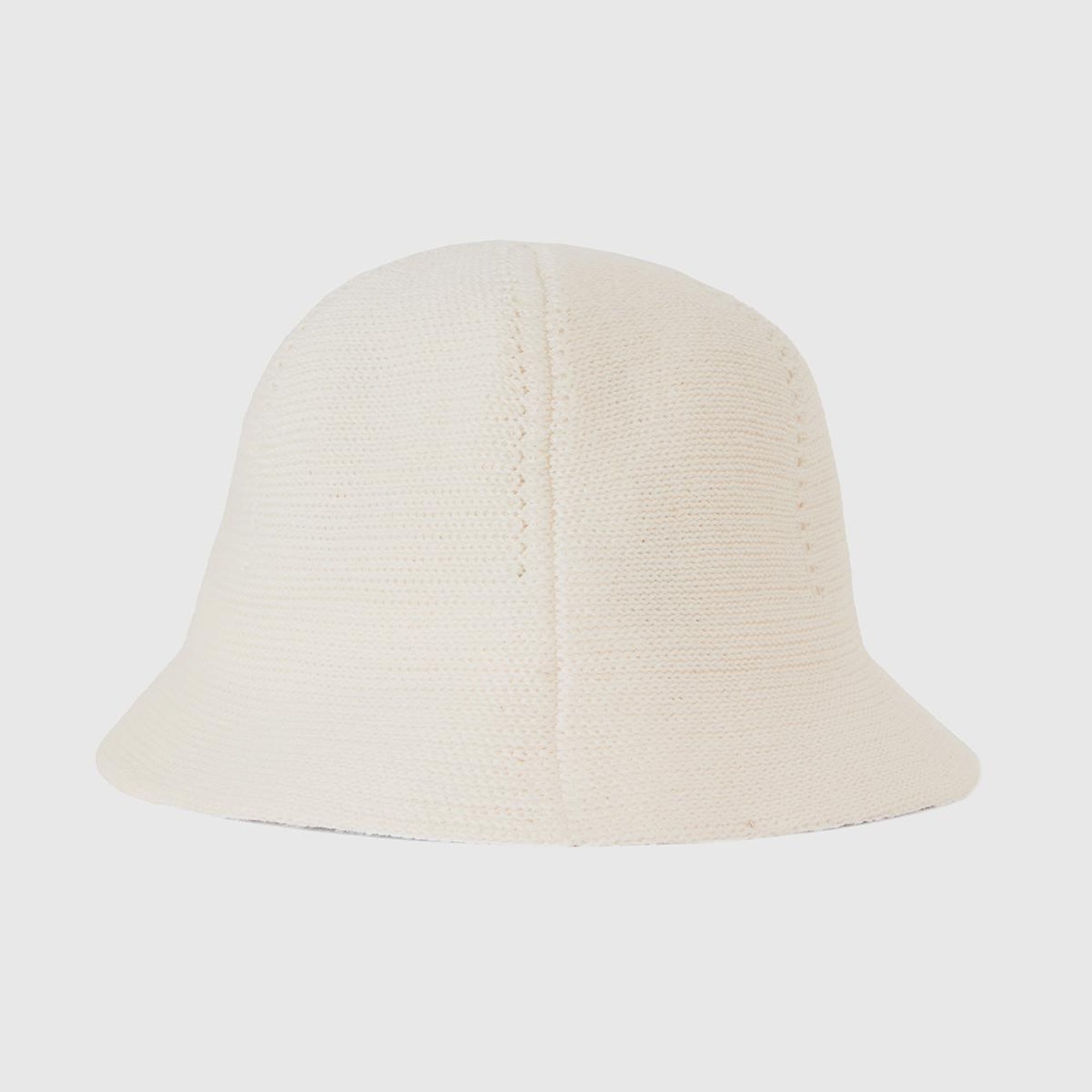 Kız Çocuk Krem Düz Renkli Örgü Çan Şapka