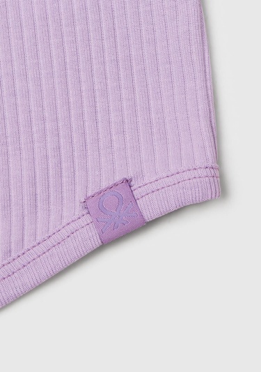  Kız Çocuk Lila Fitilli Crop Atlet