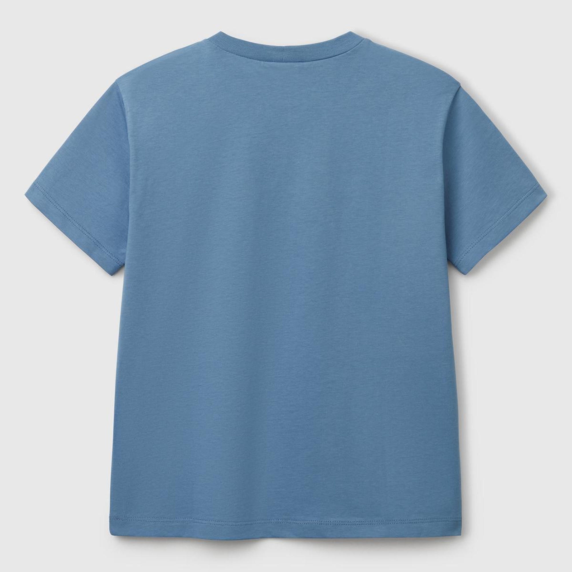 Erkek Çocuk Havacı Mavi Marvel Kahraman Baskılı Logo Etiketli T-Shirt