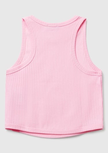  Kız Çocuk Pembe Fitilli Crop Atlet