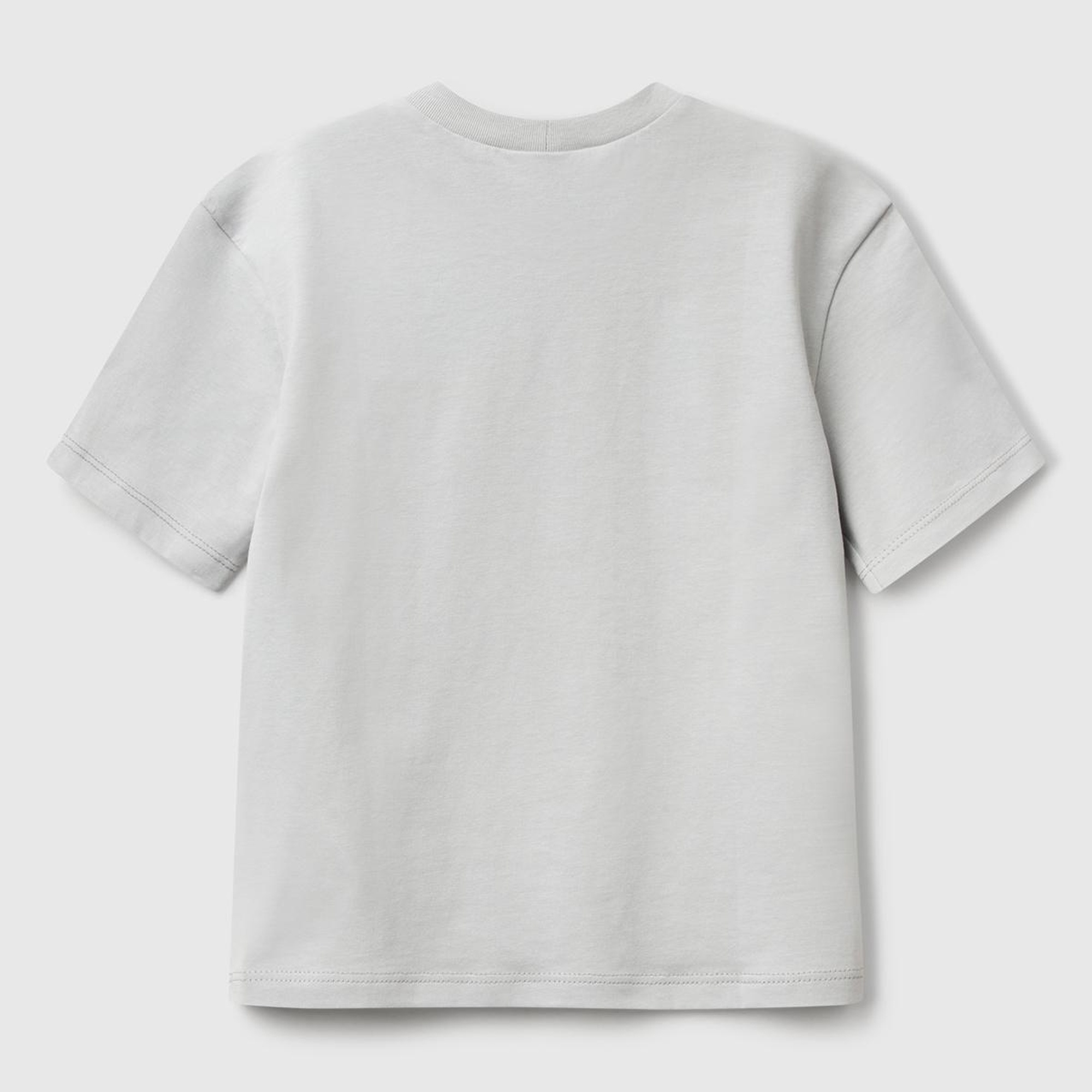 Erkek Çocuk Gri Melanj Marvel Kahraman Baskılı Logo Etiketli T-Shirt