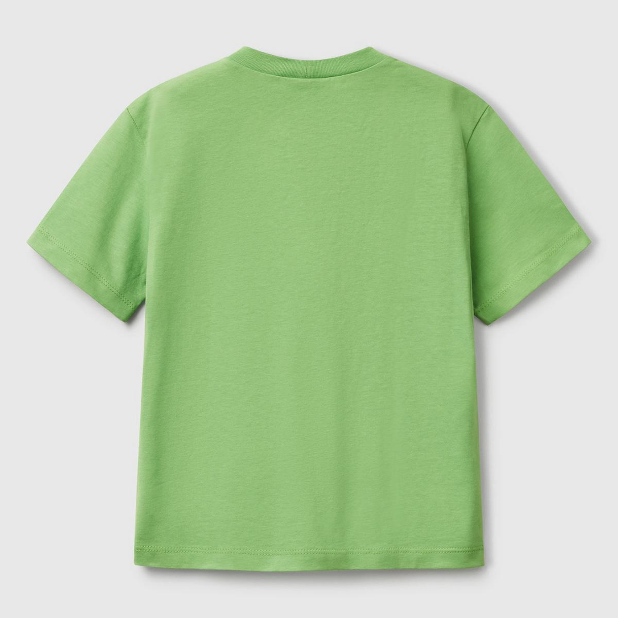 Erkek Çocuk Fıstık Yeşili Marvel Kahraman Baskılı Logo Etiketli T-Shirt