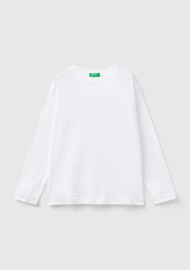  Erkek Çocuk Beyaz Basic T-Shirt