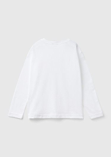  Erkek Çocuk Beyaz Basic T-Shirt