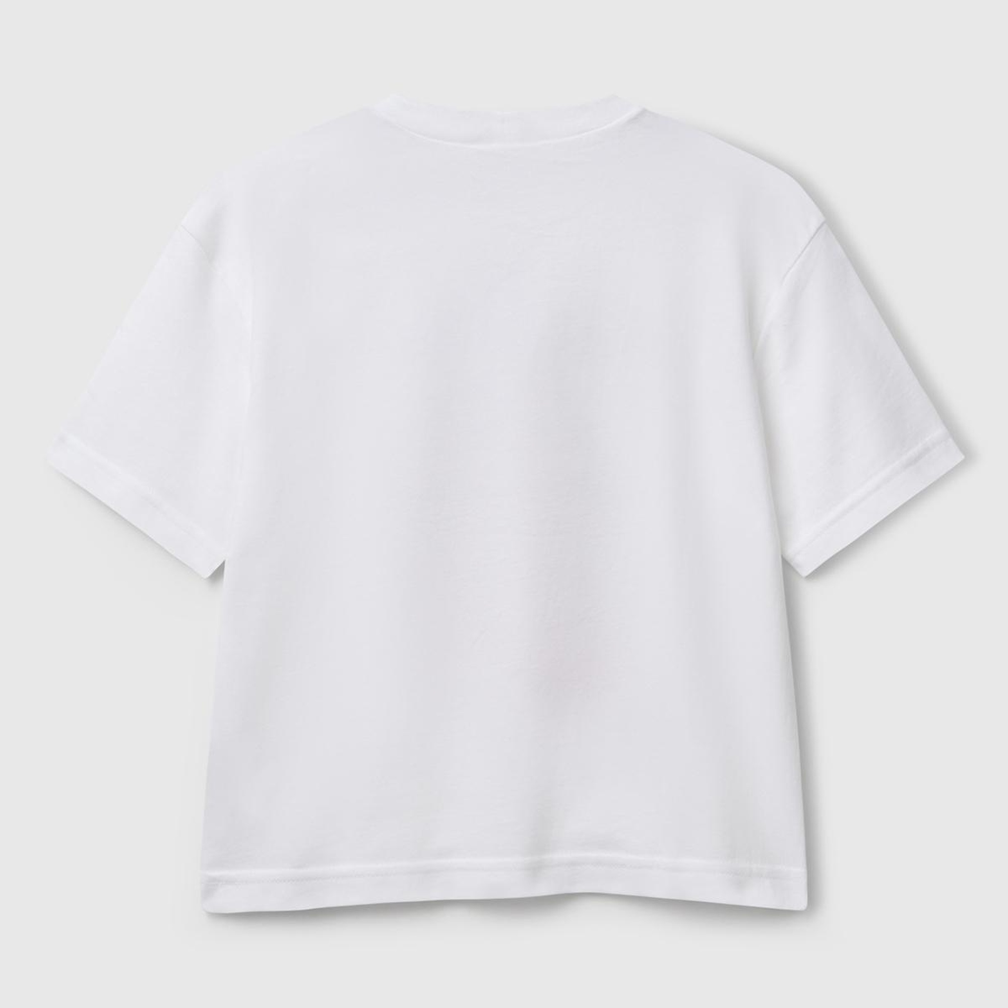 Erkek Çocuk Beyaz Rolling Stones Baskılı Logo Etiketli T-Shirt