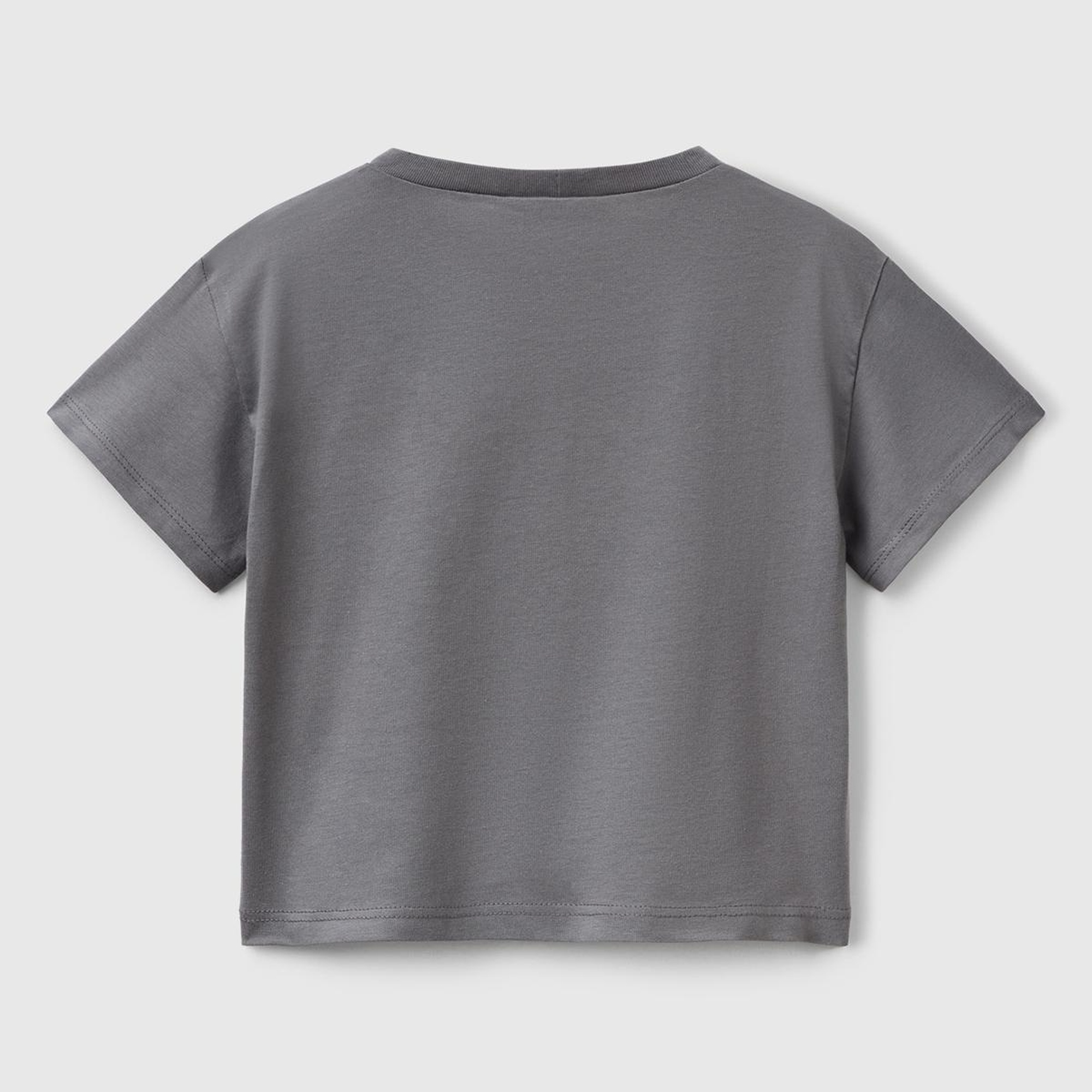 Kız Çocuk Antrasit Rolling Stones Baskılı Logo Etiketli T-Shirt