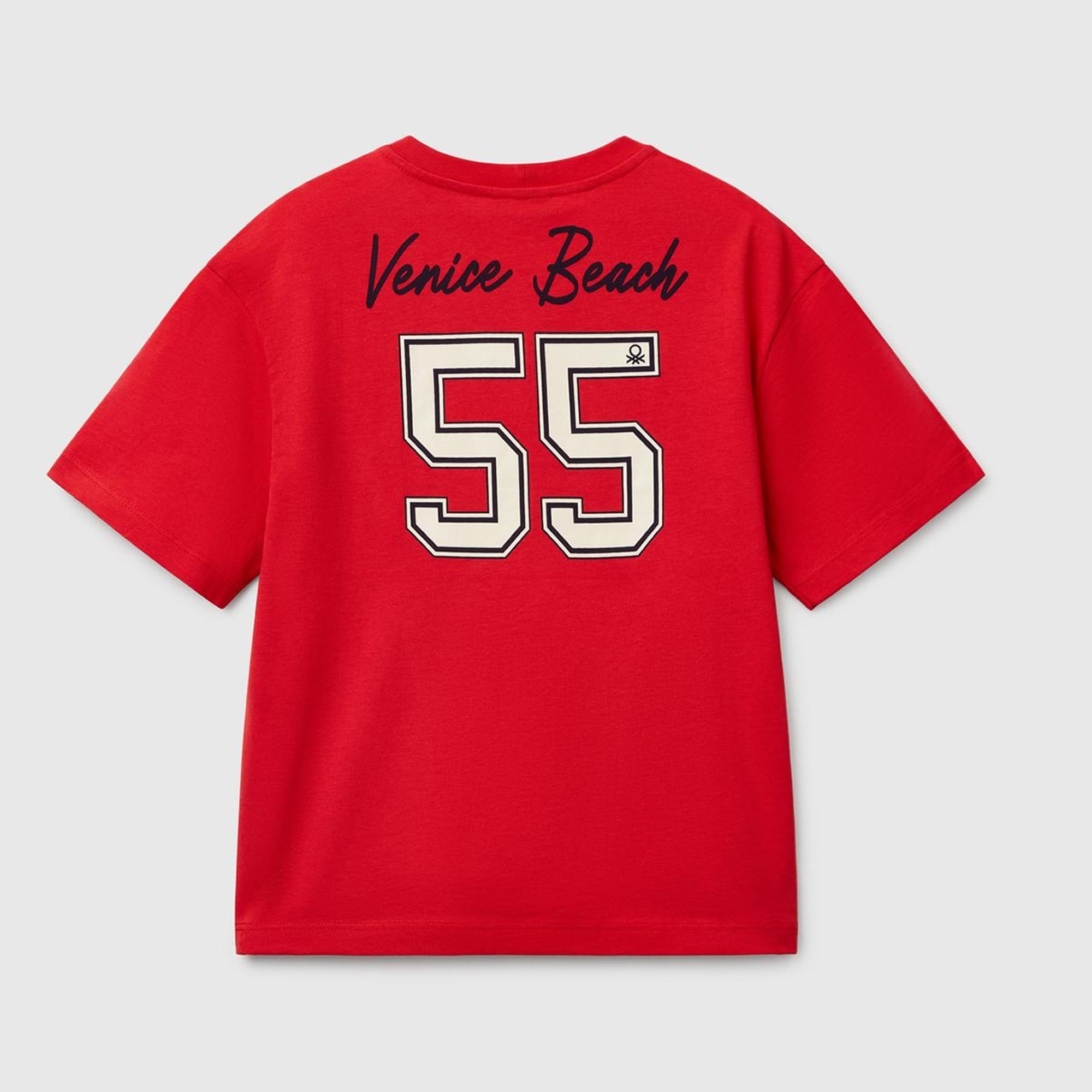 Erkek Çocuk Kırmızı Slogan Baskılı T-Shirt