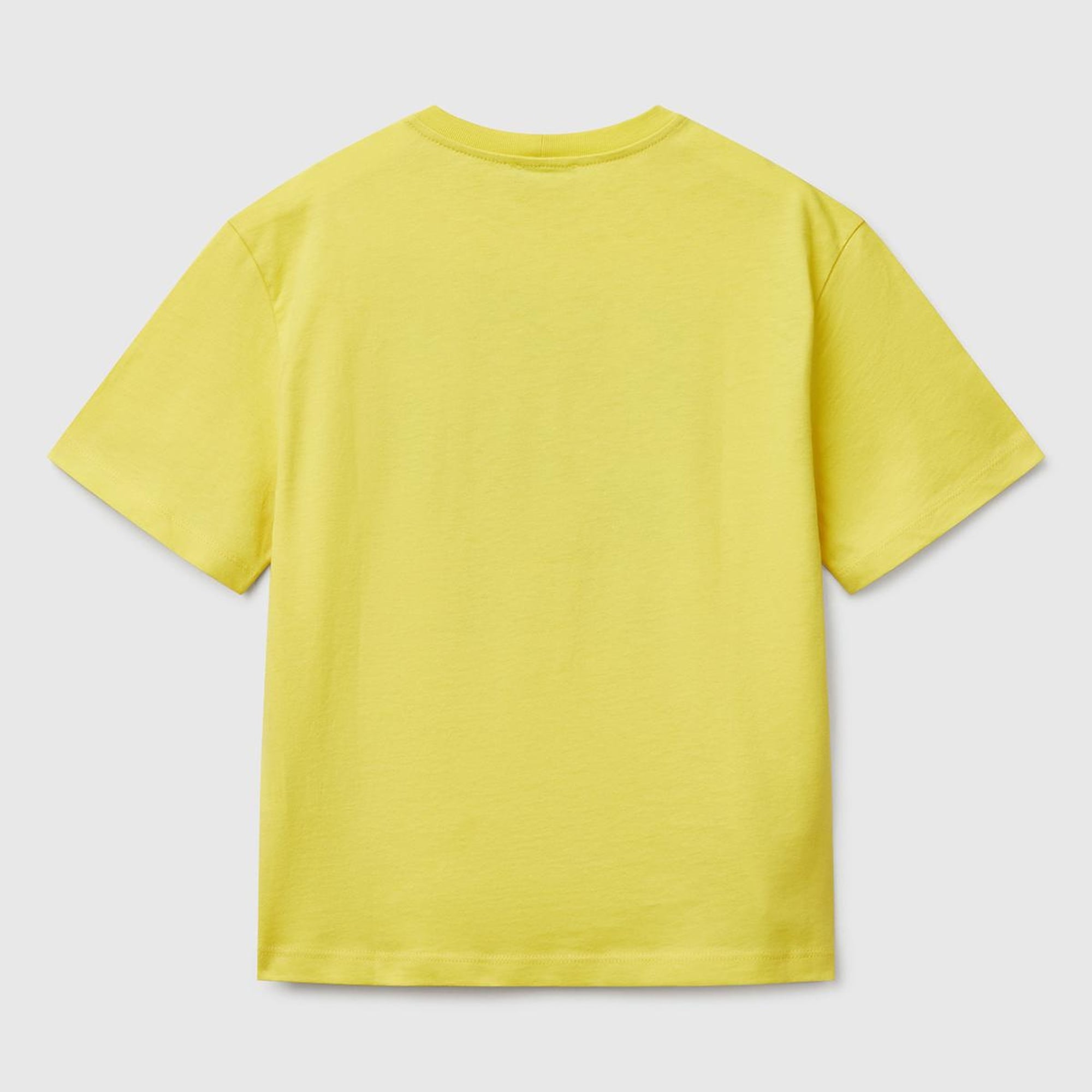 Erkek Çocuk Sarı Slogan Baskılı T-Shirt